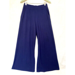 Belle Kim Gravel Wide Leg Lounge Pants XS Womens Blue Athleisure 27x30 A307612